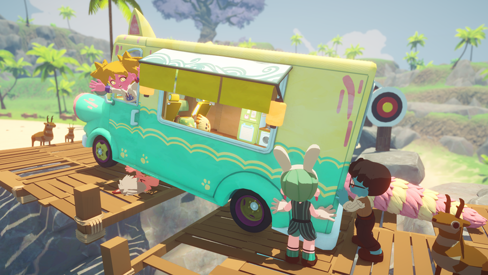 青岚物语新作摇摇晃晃去旅行,Steam四人合作房车公路游戏现已开放Test